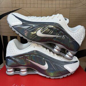 NEW Nike Shox R4 White Iridescent W IB7703-100 Women Size 7
